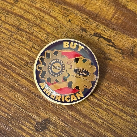 Buy American UAW Ford Motor Company Lapel Pin‎ OPEIU 46 Union Made USA